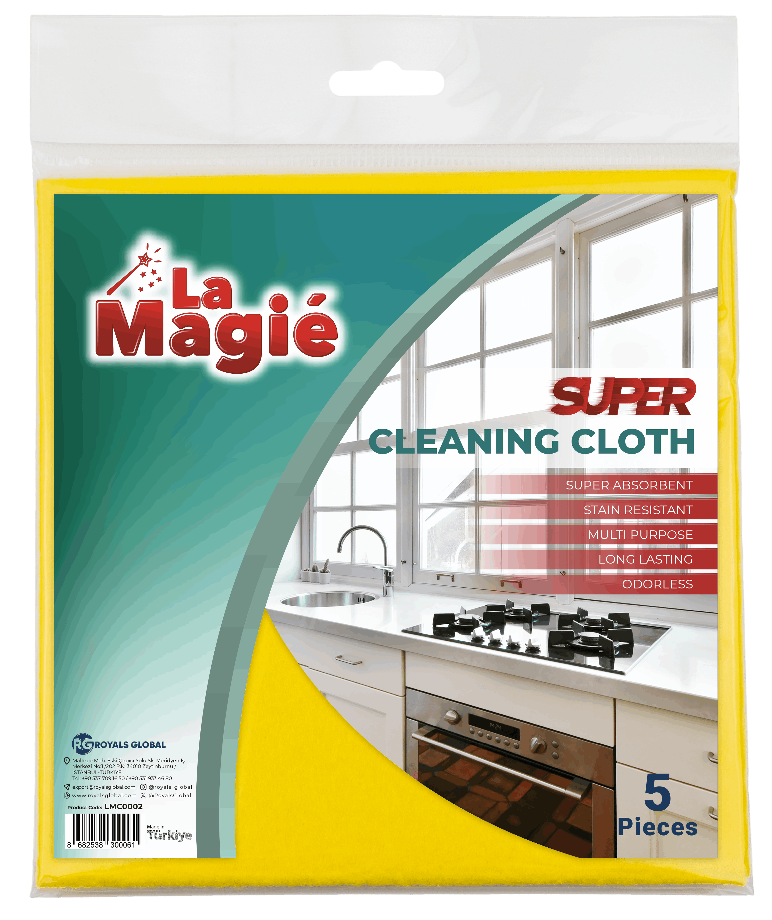 LA MAGIÉ SUPER CLEANING CLOTHES 5 PCS